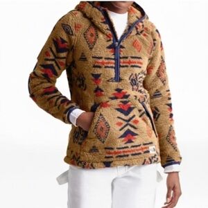 The North Face “Campshire” Hoodie Cedar Brown Calif Geo Print Small Like New!